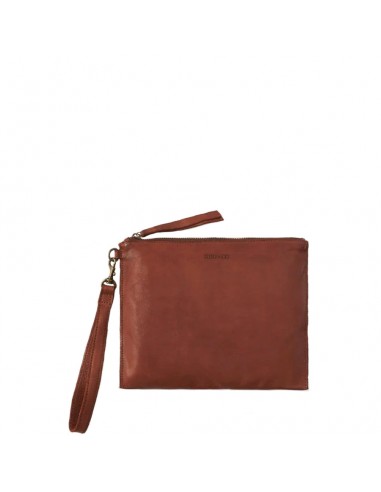 WALLET LARGE FLAT POUCH - COGNAC LEATHER