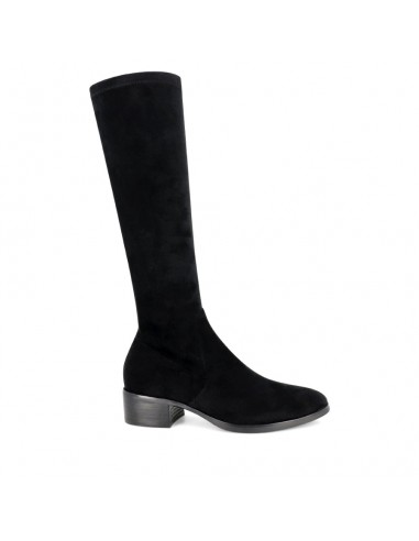 TIMOTHIE - BLACK STRETCH MICROSUEDE