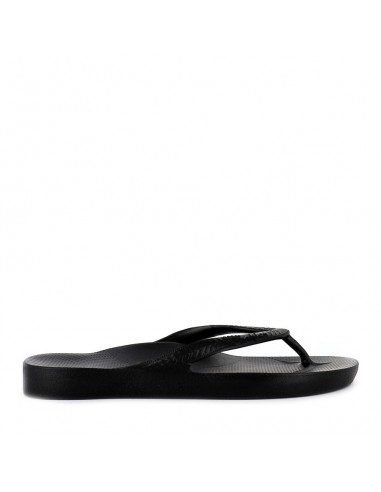 ARCH SUPPORT THONGS - BLACK