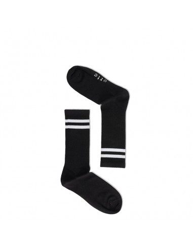 RIBBED SPORTS SOCKS - BLACK