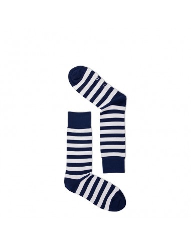 STRIPES SOCKS - NAVY AND WHITE