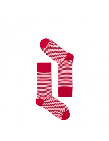 PIN STRIPE SOCKS - RED AND WHITE PIN STRIPE