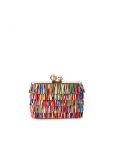 CARLITA FRINGE CLUTCH - MULTI