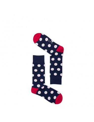 SPOTS SOCKS- NAVY AND WHITE SPOTS