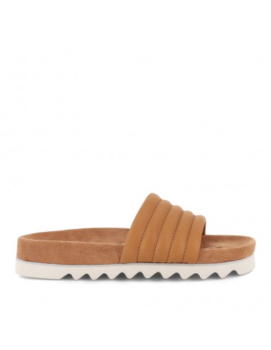 SLIDE TOOTH WEDGE - SOFT TAN LEATHER