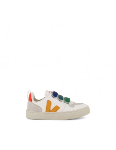 V-10 VELCRO JUNIOR  - EXTRA WHITE/MULTI