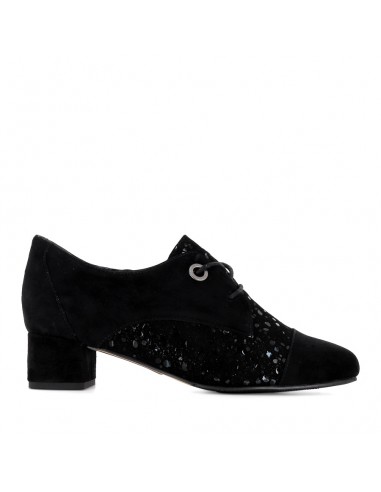 KENNT W - BLACK BLACK SPARKLE SUEDE