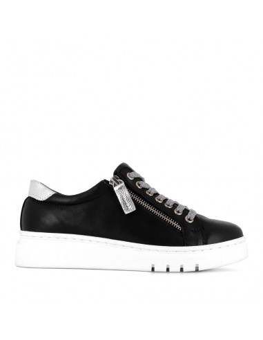 TATTER FRESH - BLACK/SILVER LEATHER