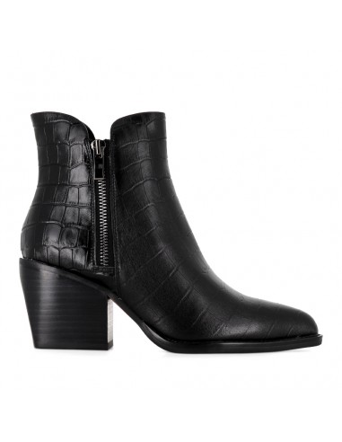 MARIES - BLACK BLACK CROC LEATHER