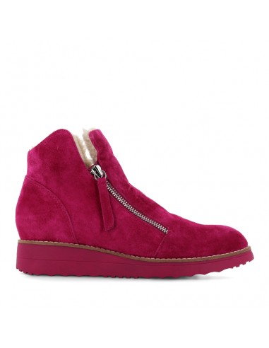 OPAL - DARK FUCHSIA SUEDE/BEIGE FUR