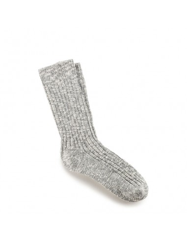 COTTON SLUB SOCKS WOMEN - GREY/WHITE