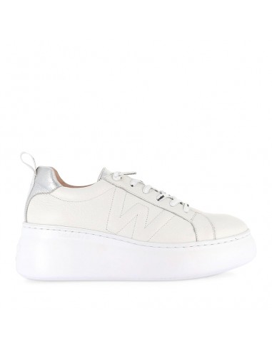 AMALI A-2632 - OFF WHITE/SILVER LEATHER