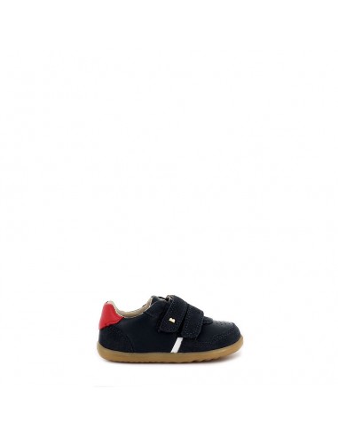 RILEY STEP UP - NAVY/RED LEATHER